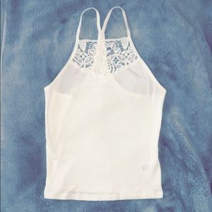Beautiful white lace racer back in medium
